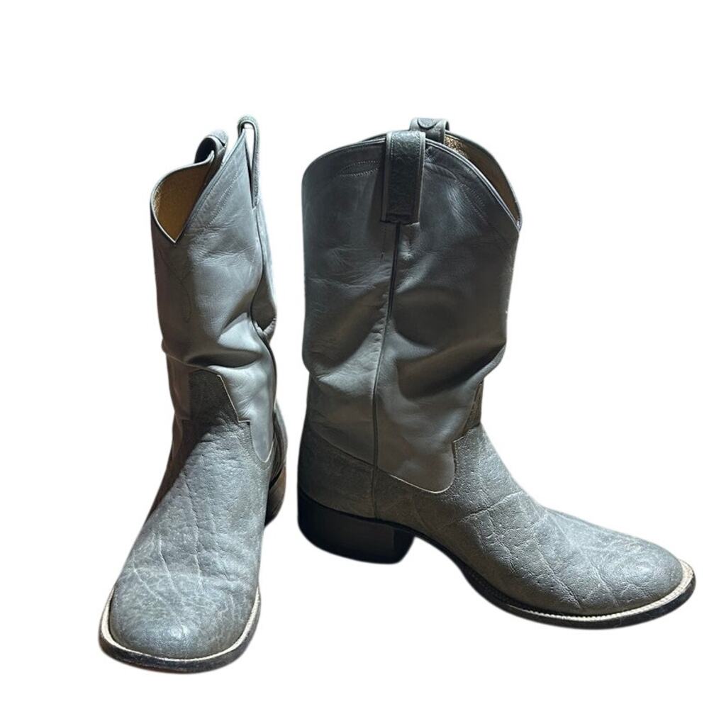 Rios Mercedes safari gray elephant round toe men's boots size 10 D
